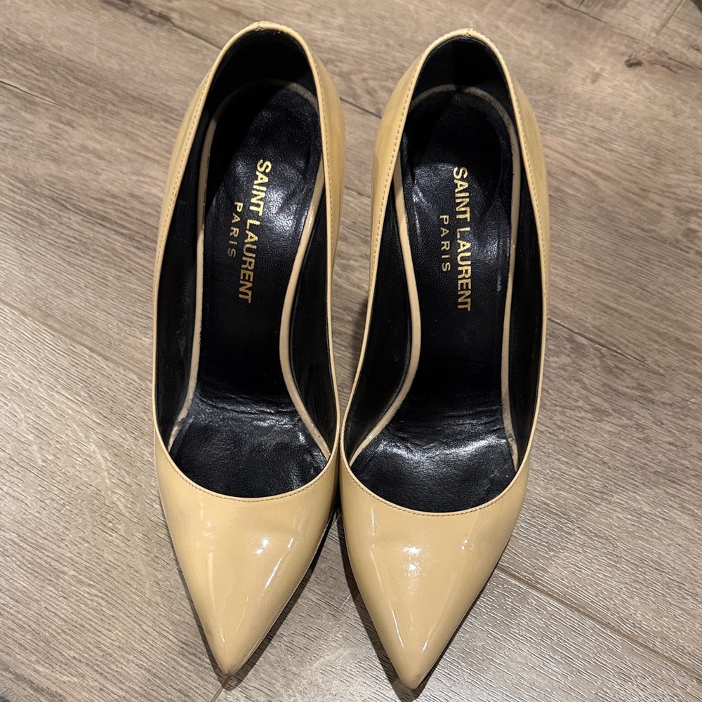Saint Laurent Cream Women's Heels